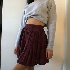 Brandy Melville Maroon Skirt